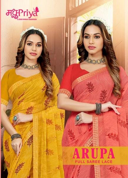 Arupa By Madhupriya 53851-53858 Daily Wear Sarees Catalog